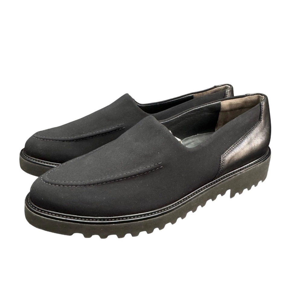 Paul Green Black Slip-On Rosa Loafers with Sleek Design US Sz 9.5 NWOB MSRP$465